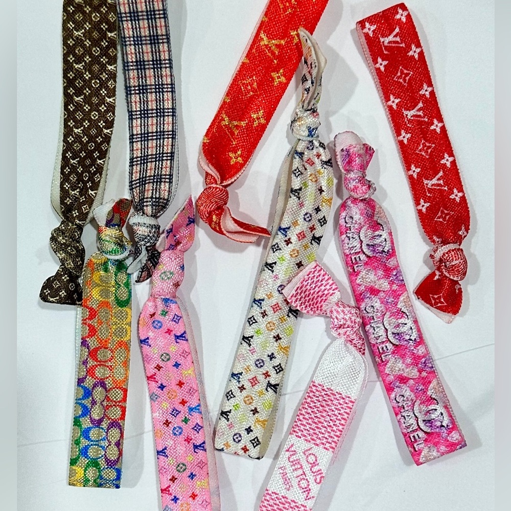 Fold Over Elastic Hair Ties | 5 for $10 | Monogram Styles